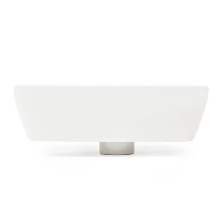 Baltas keraminis mažas praustuvas Vitra Integra 37x22 cm su anga maišytuvui kairėje, blizgus
