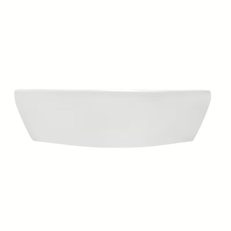 Baltas kampiniai mažas praustuvas vitra Integra 56x40 cm su persipylimo anga ir anga pro maišytuvui centre