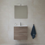 Vonios kambario Baldų Komplektas Vitra Mia 59 x 39,5 cm, cordoba dekoro, su spintele, praustuvu, veidrodžiu ir LED apšvietimu