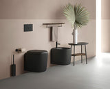 Pakabinamas KLOZETAS Vitra Plural juodos matinės spalvos rimless 