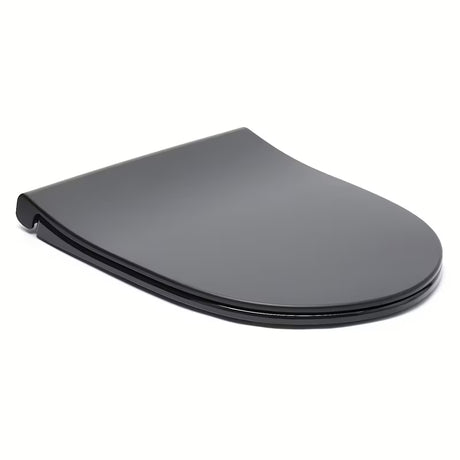KLOZETO dangtis Vitra Sento juodos matinės spalvos, iš duroplasto, su softclose ir EasyLock