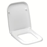 Balta KLOZETO dangtis Vitra Shift iš duroplasto su softclose ir metaliniais vyriais su paslėptu tvirtinimu.
