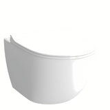 Balti pakabinamas KLOZETAS vitra Shift rimless  su paslėptu tvirtinimu ir apvalintų formų.