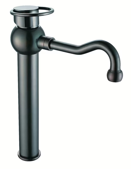 Aukšta svirtinis praustuvo stovintis maišytuvas WF Industrial alyvuota šlifuota bronzos spalva Dark-Metal.